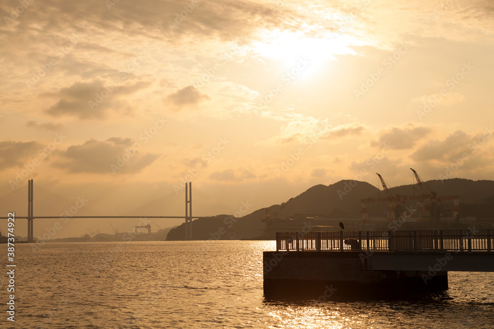 女神大橋夕景 女神大橋夕景
