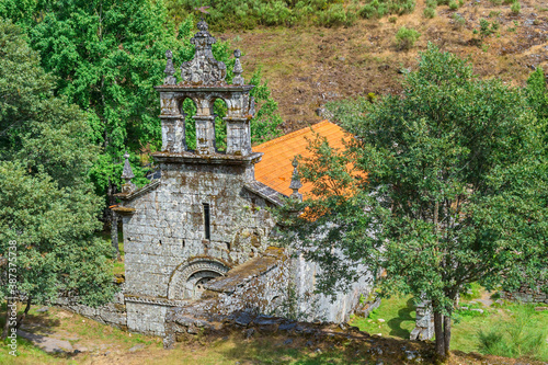 Ruins of the Pitoes Monastery, Church, Pitoes das Junias, Peneda Geres National Park, Minho, Portugal photo