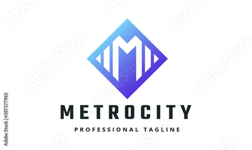 Metro City Vector Logo Template Free Download Metro City Vector Logo Template - GFXLoad