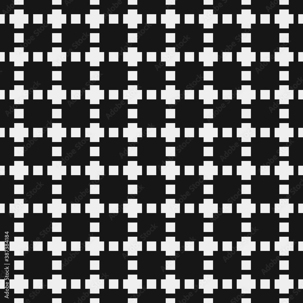 Fototapeta premium Abstract Cross Pattern Dots Logo generative computational art illustration