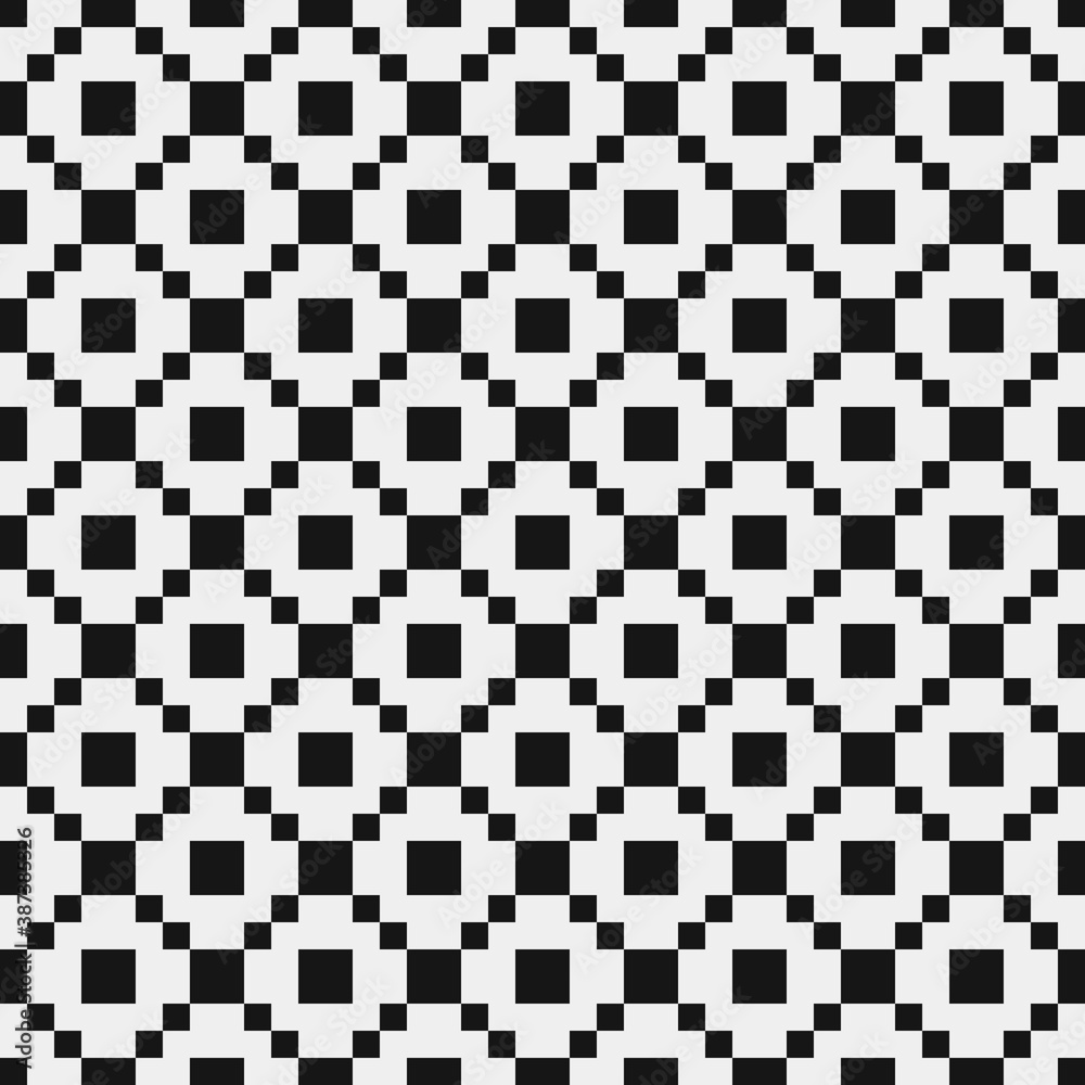 Fototapeta premium Abstract Cross Pattern Dots Logo generative computational art illustration