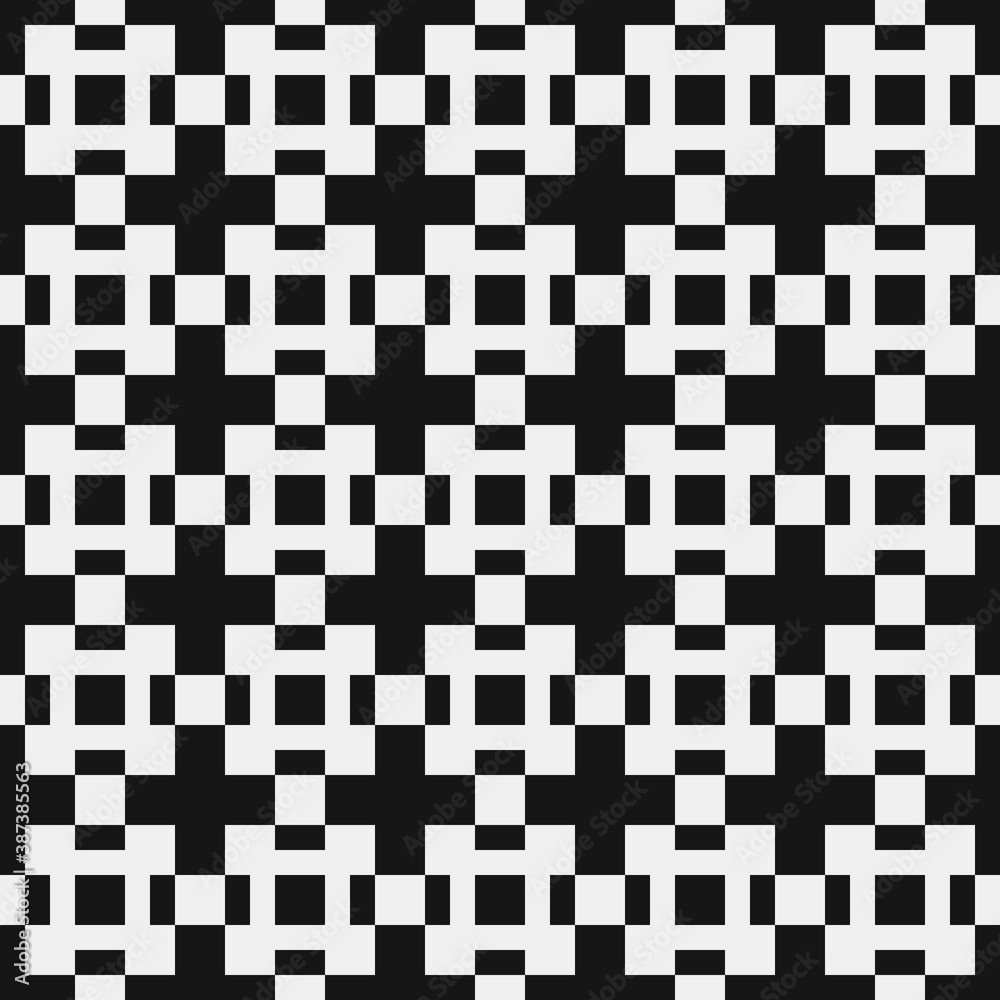 Fototapeta premium Abstract Cross Pattern Dots Logo generative computational art illustration