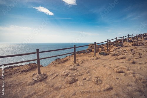 Wallpaper Mural Portugal cliff and fence landscape most western point of continental Europe Torontodigital.ca