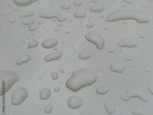 water drops on metal texture