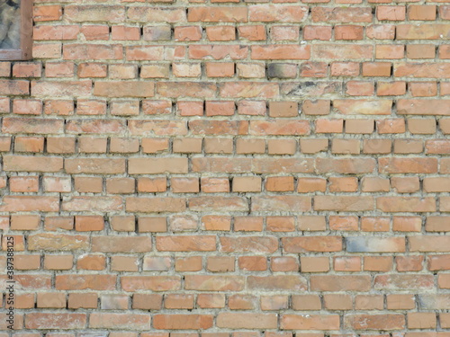 Brick wall with beautiful clay background or pattern