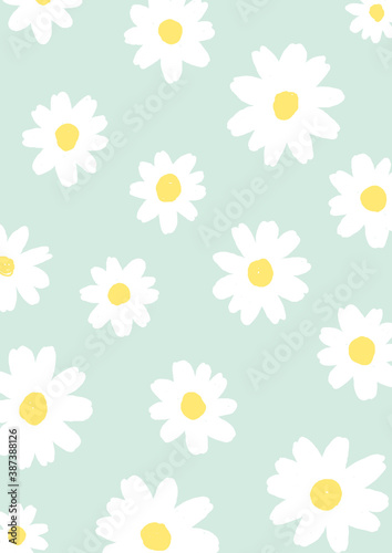 Flowers background for banners, cards, flyers, packaging design, social media wallpapers, etc. © mar_mite_