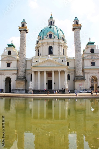 Charles´s Church on Charles´s Square in Vienna Austria