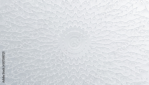 artistic 3d mandala decoration white background design