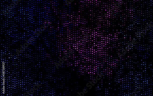 Dark Pink  Blue vector cover with spots.