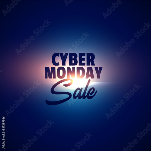 Cyber monday sale modern background for online shopping