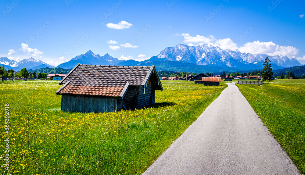 landscape at the wetterstein mountains landscape at the wetterstein mountains