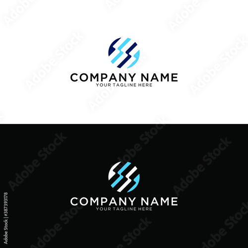 SSSS initial modern hexagon symbol icon letter logo brand company