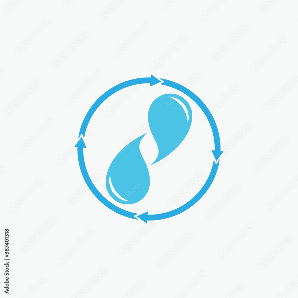 Rotation water drop logo, spread water logo, swirl water drop logo design vector Rotation water drop logo, spread water logo, swirl water drop logo design vector