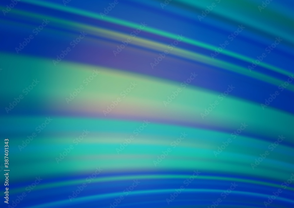 Fototapeta premium Light BLUE vector blurred shine abstract background.