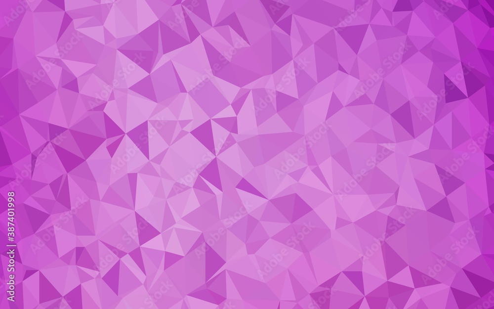 Light Purple vector shining triangular pattern. Light Purple vector shining triangular pattern.