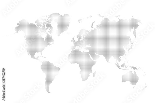World map. Simple flat global. Worldwide outline globe. Continents isolated on white background. Silhouette map world. Worldmap for designs travel, business. Worldmap. International continent. Vector