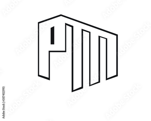 a   p and p   m logo letters