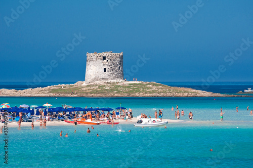 La Pelosa beach in Stintino, Sardinia