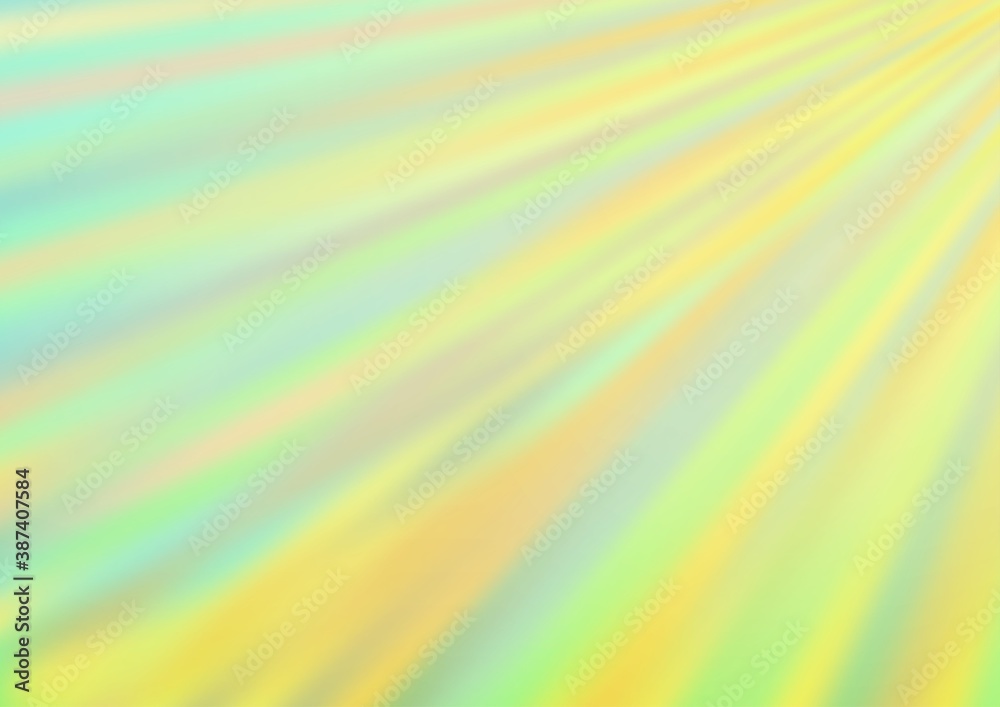 Obraz premium Light Green, Yellow vector background with straight lines.