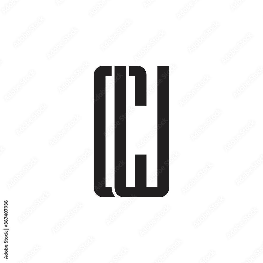 CW letter logo design vector CW letter logo design vector