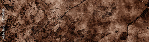 Cracked dark concrete wall background image. dark smoke on the cracked cement