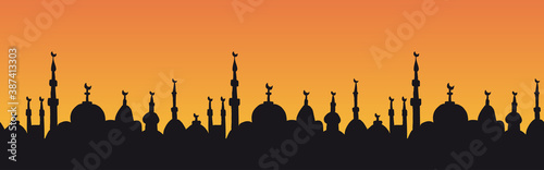 Seamless sunset in the Middle East