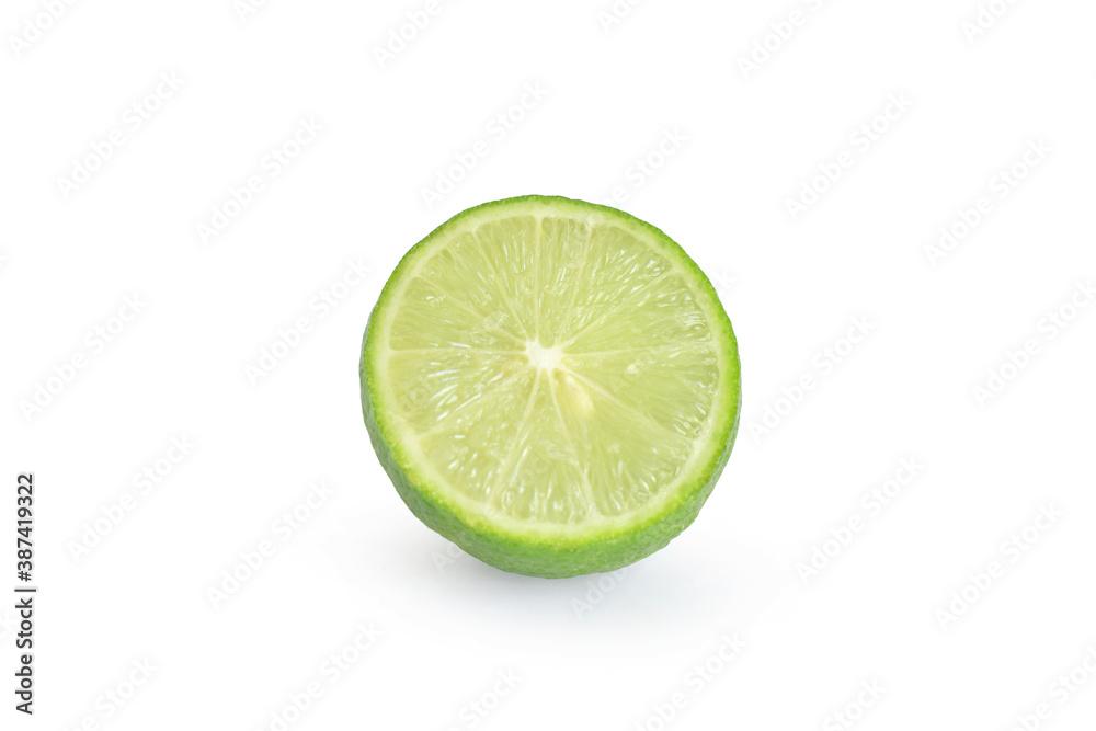 lime slice isolated on white lime slice isolated on white
