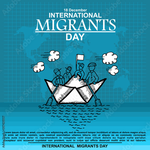International Migrant Day, poster and banner
