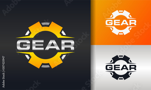 mechanical gear logo