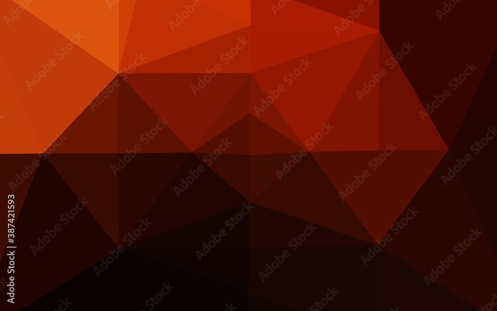 Dark Orange vector low poly texture. Dark Orange vector low poly texture.