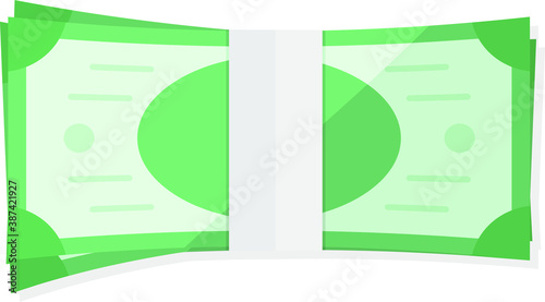 An Illustration Icon of a bundle of notes