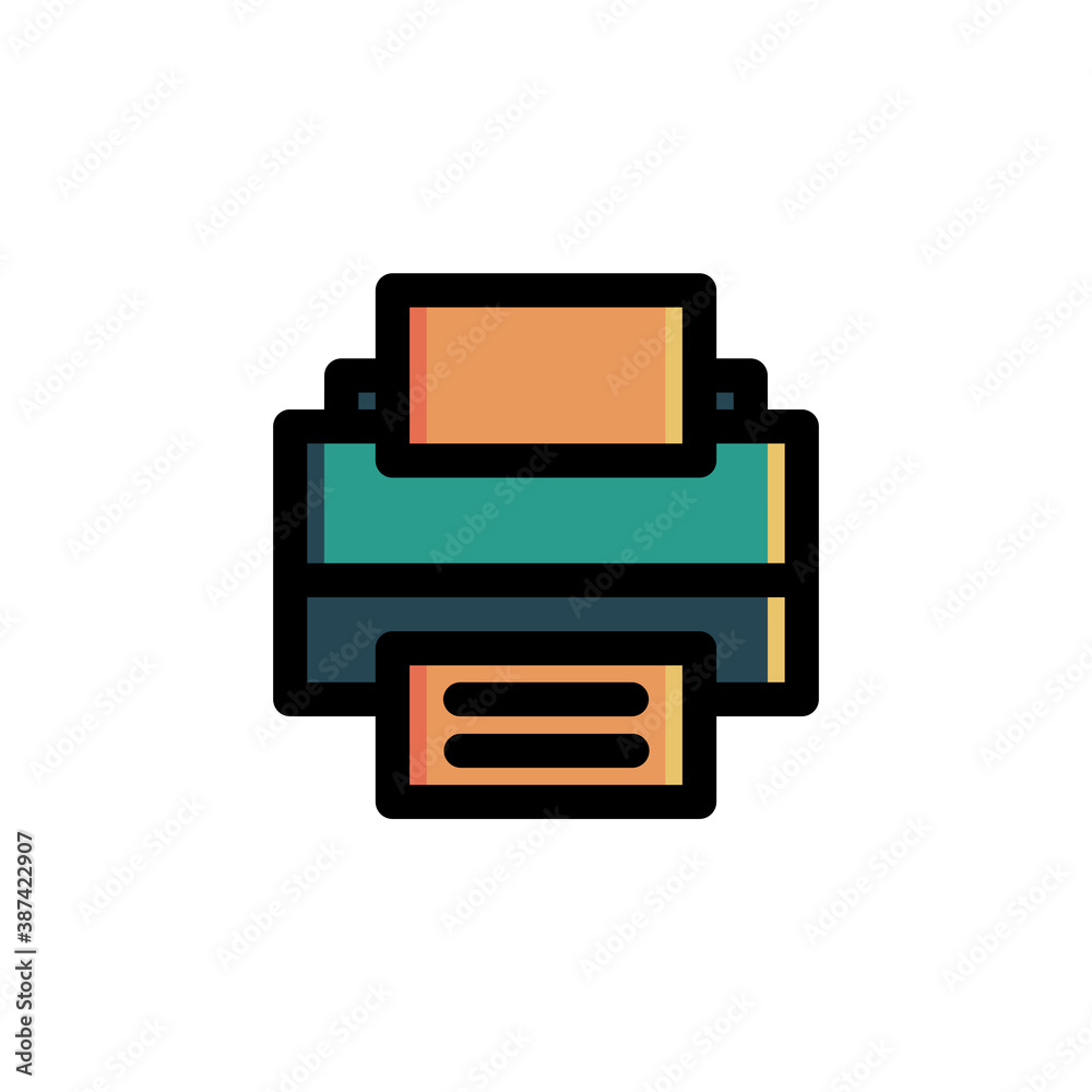 Printer Icon Filled Outline Business Illustration Logo Vector
Printer Icon Filled Outline Business Illustration Logo Vector