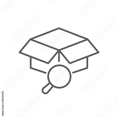 Product Search Icon Line Vector