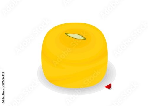 Peda Indian Sweets or Mithai Food Vector
