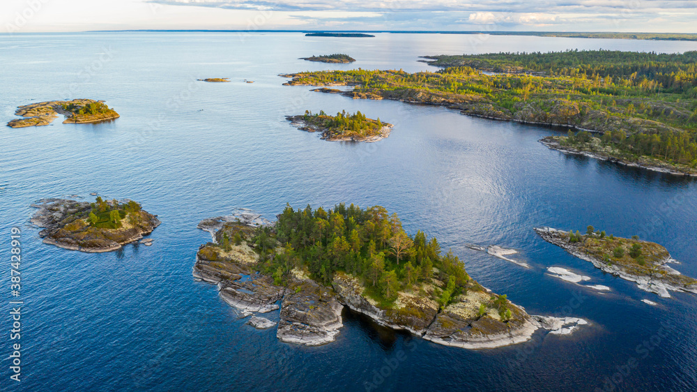 Naklejka premium lake Ladoga