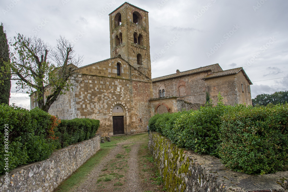 The Pieve of San Giovanni Battista is a sacred building located in Ponte allo Spino,  prov. of Siena. Mentioned since 1189, it is one of the most interesting Romanesque buildings in the Sienese area.