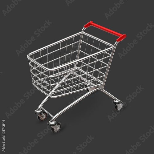 shopping cart isolated