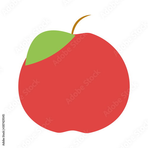 apple fruit fresh nature flat icon