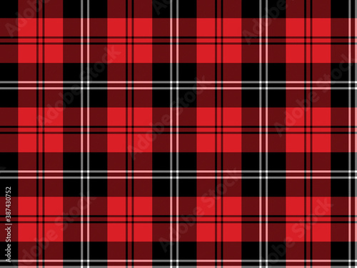 seamless vector red tartan check pattern