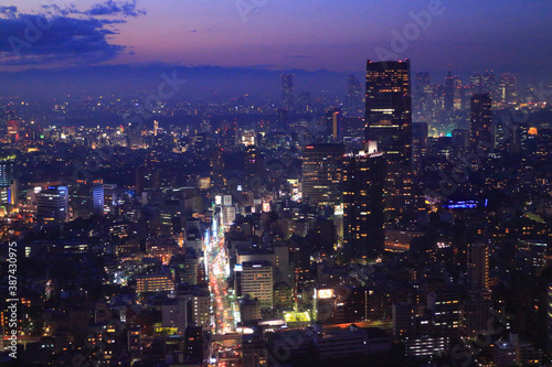 東京都心六本木夜景