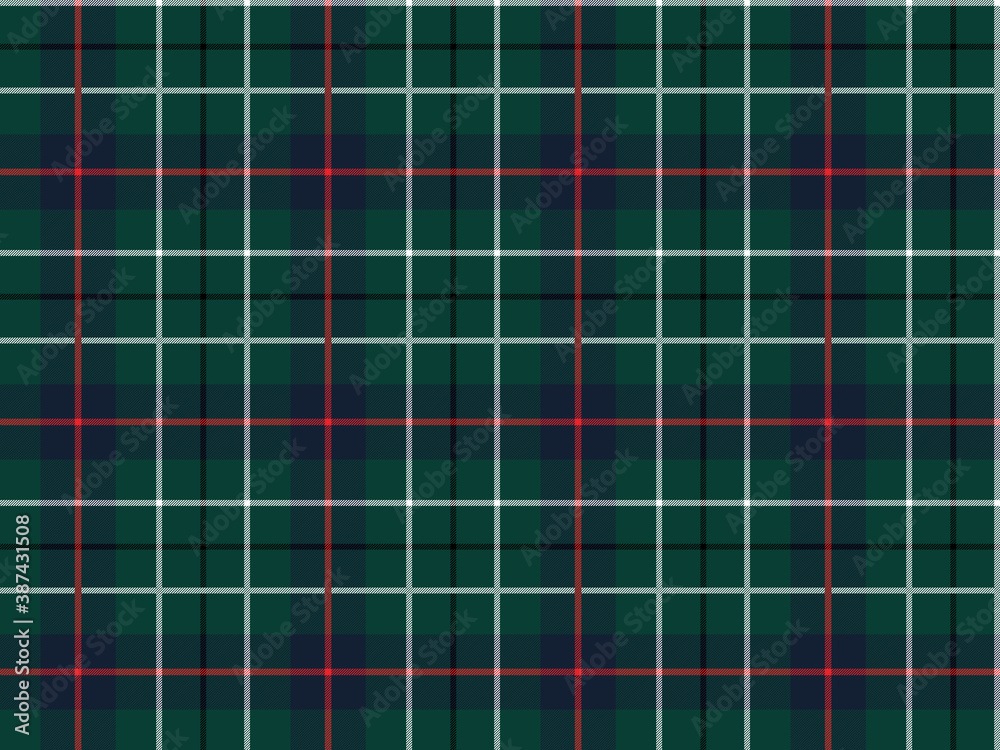 seamless green and red vector tartan check pattern