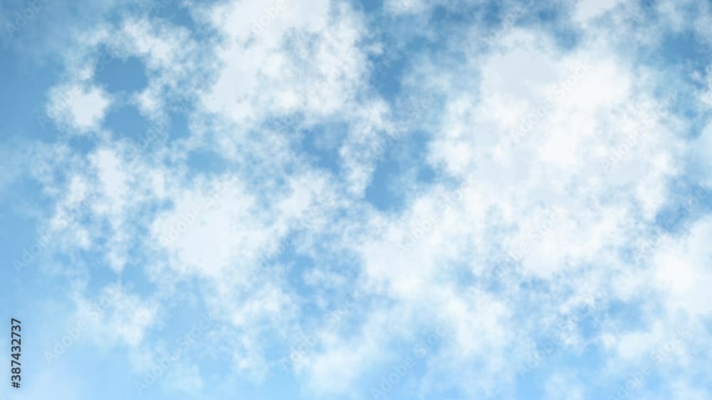 Clouds Flying through the sky animated background
