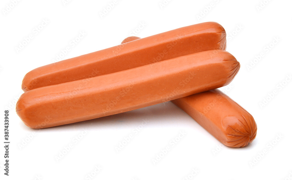 Sausage, breakfast on white background Sausage, breakfast on white background