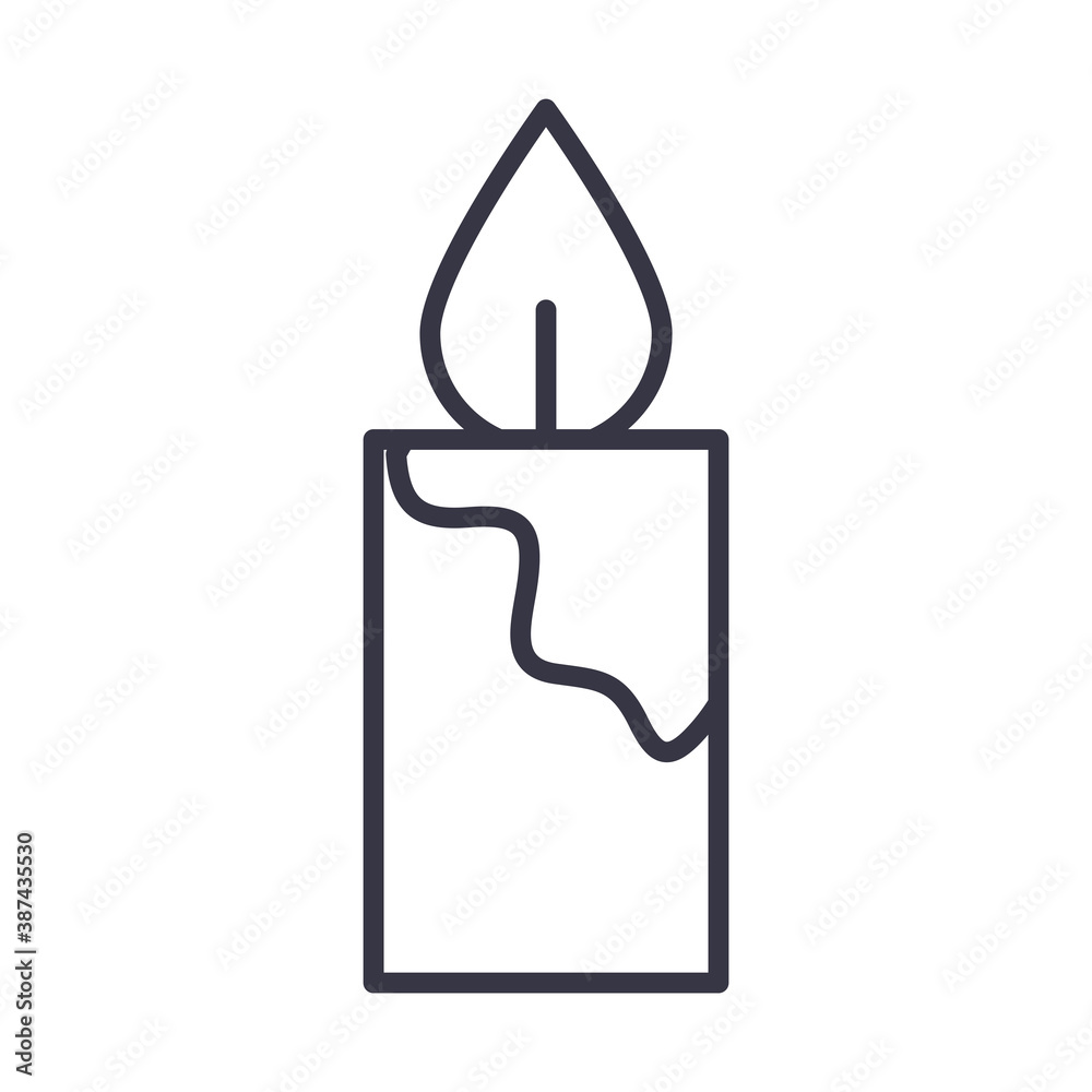 happy merry christmas, candle flame decoration line icon happy merry christmas, candle flame decoration line icon