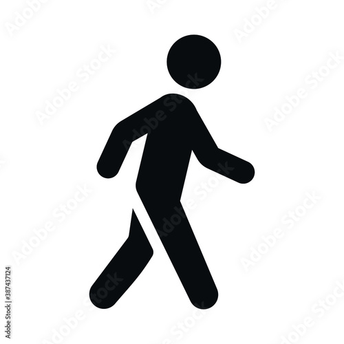 man walking icon, person walking icon	