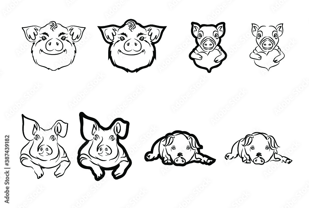 Collection of piggies for multi design projects