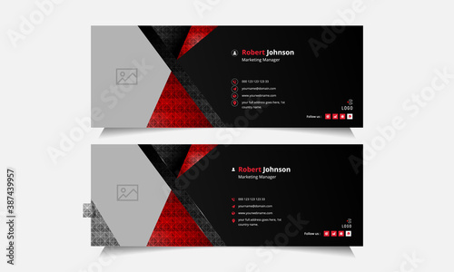 Email Signature vector templates for all users