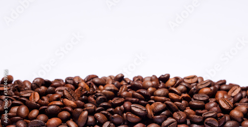 Coffee beans isolated with white background