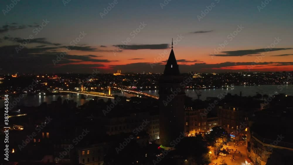 Galata Tower in Istanbul Turkey Galata Tower in Istanbul Turkey