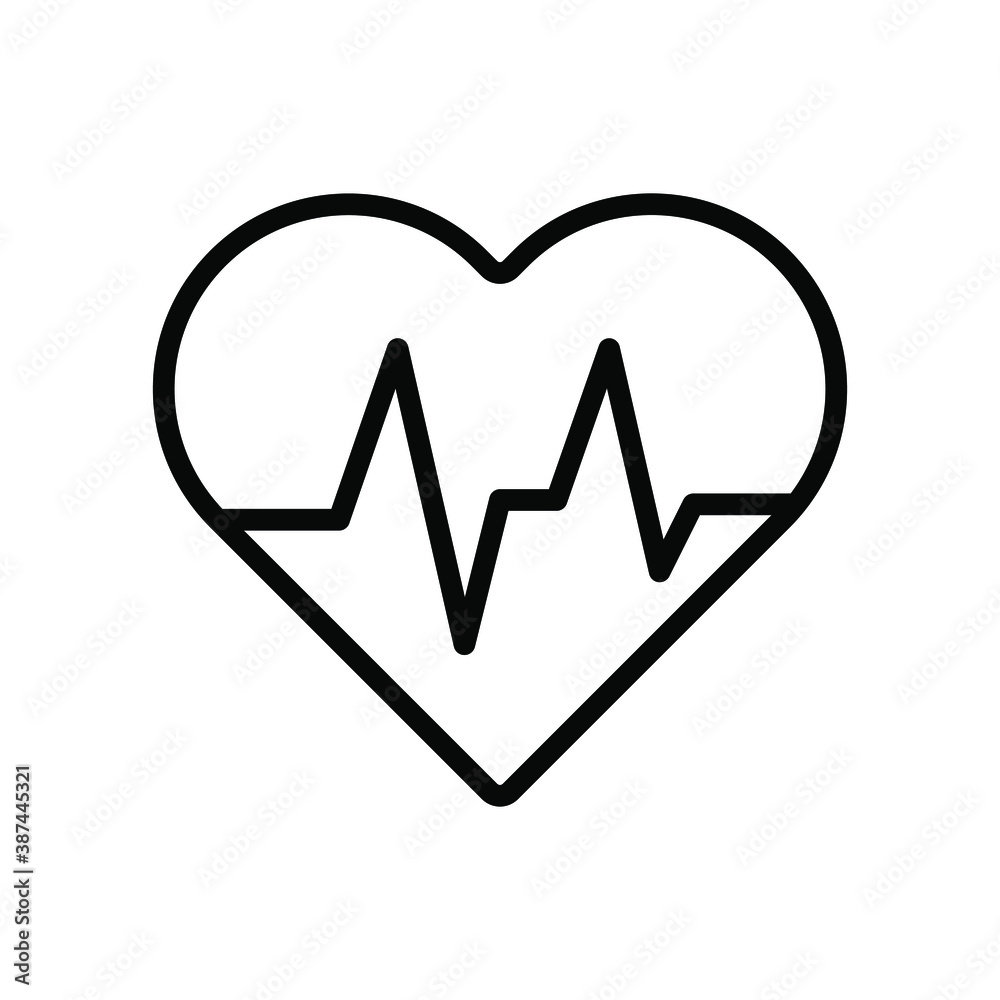 Heartbeat, medical line red isolated on white background EPS Vector Heartbeat, medical line red isolated on white background EPS Vector